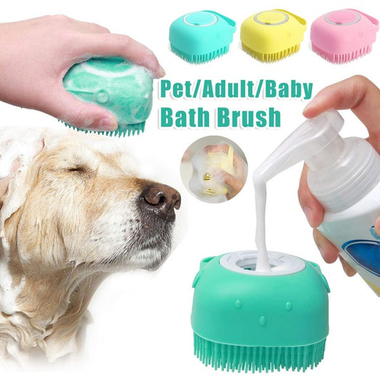 Silicone Dog Bath Massage Gloves: Groom, Clean & Pamper Your Pet