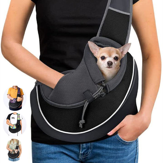 Stylish Crossbody Pet Carrier – Comfortably Carry Your Dog or Cat