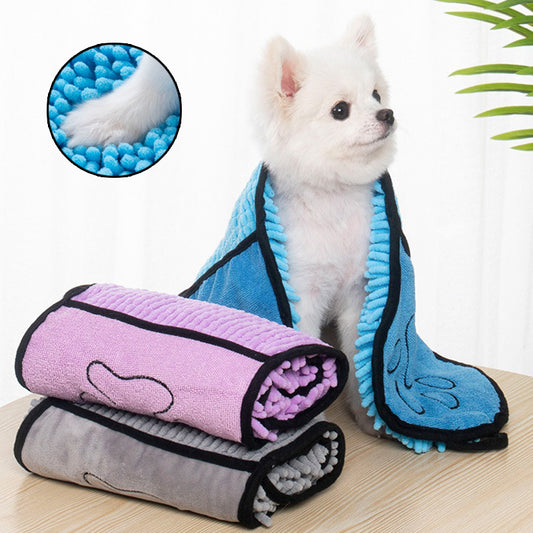 Super Absorbent Pet Towels – Quick-Drying Microfiber for Dogs & Cats